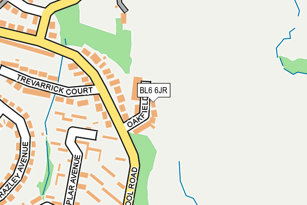 BL6 6JR map - OS OpenMap – Local (Ordnance Survey)