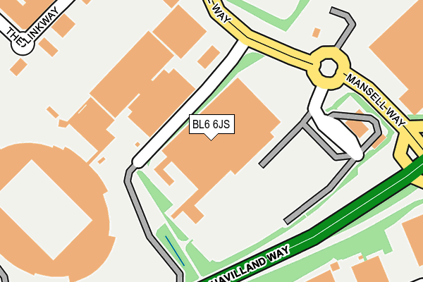 BL6 6JS map - OS OpenMap – Local (Ordnance Survey)