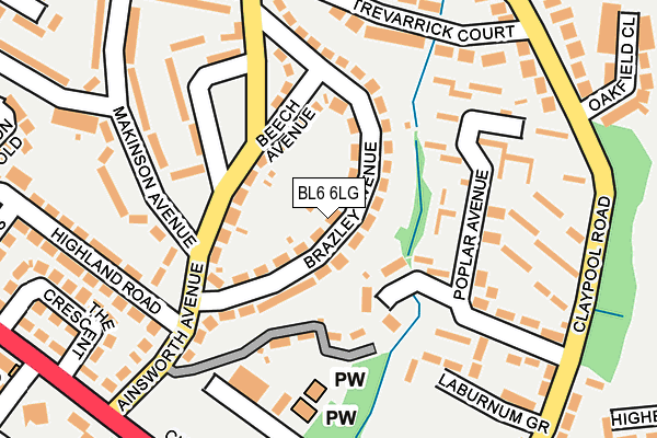 BL6 6LG map - OS OpenMap – Local (Ordnance Survey)