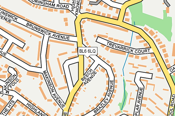 BL6 6LQ map - OS OpenMap – Local (Ordnance Survey)