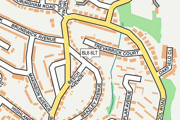 BL6 6LT map - OS OpenMap – Local (Ordnance Survey)