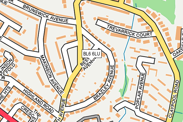 BL6 6LU map - OS OpenMap – Local (Ordnance Survey)