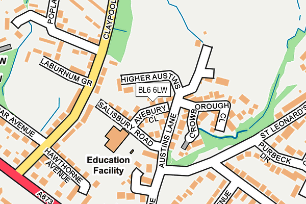 BL6 6LW map - OS OpenMap – Local (Ordnance Survey)