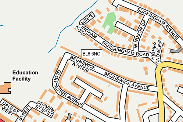 BL6 6NG map - OS OpenMap – Local (Ordnance Survey)