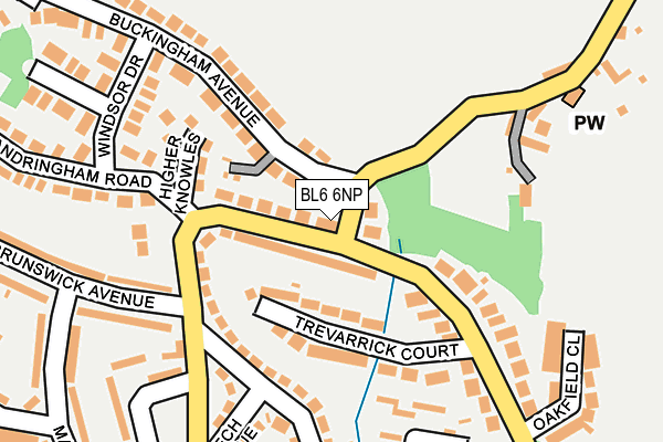 BL6 6NP map - OS OpenMap – Local (Ordnance Survey)
