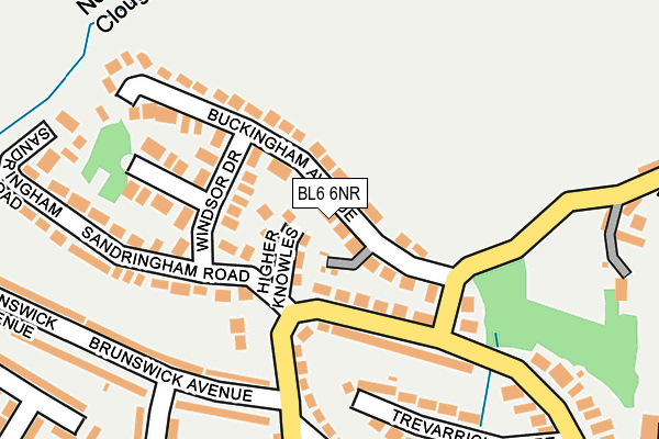 BL6 6NR map - OS OpenMap – Local (Ordnance Survey)