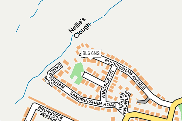 BL6 6NS map - OS OpenMap – Local (Ordnance Survey)