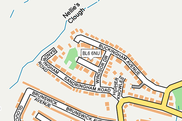 BL6 6NU map - OS OpenMap – Local (Ordnance Survey)