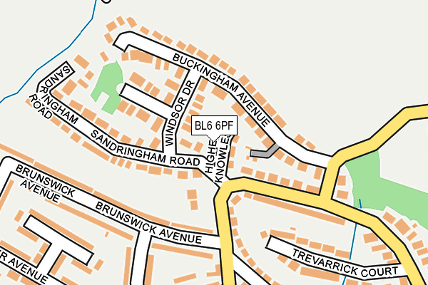 BL6 6PF map - OS OpenMap – Local (Ordnance Survey)