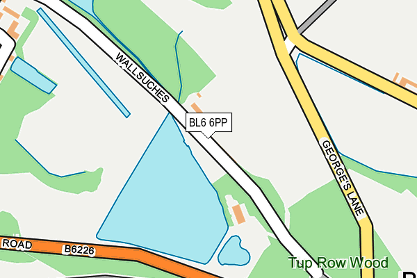 BL6 6PP map - OS OpenMap – Local (Ordnance Survey)