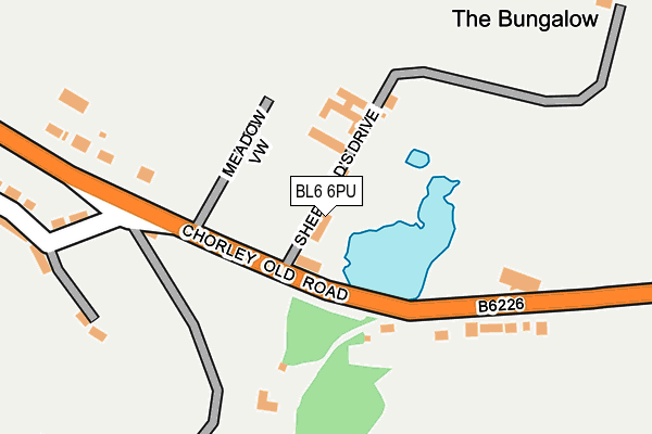 BL6 6PU map - OS OpenMap – Local (Ordnance Survey)