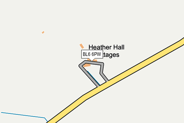 BL6 6PW map - OS OpenMap – Local (Ordnance Survey)