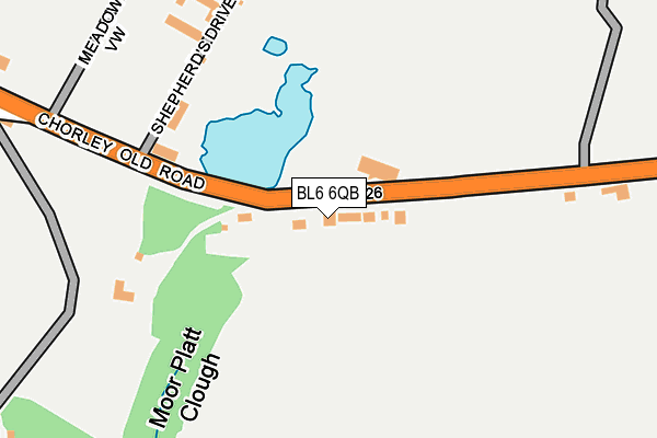 BL6 6QB map - OS OpenMap – Local (Ordnance Survey)