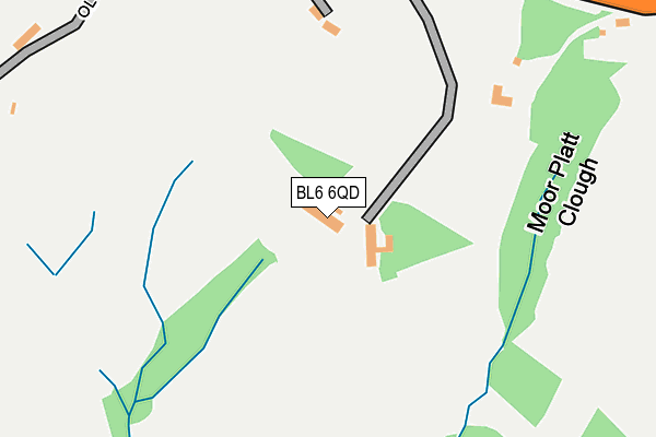 BL6 6QD map - OS OpenMap – Local (Ordnance Survey)