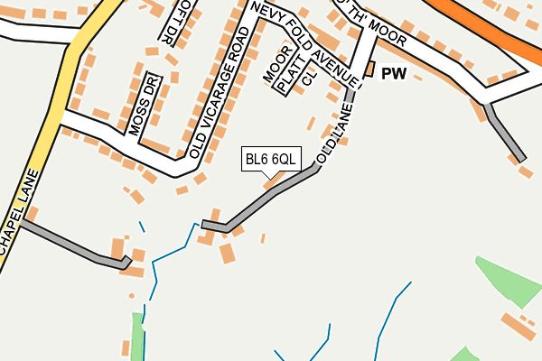 BL6 6QL map - OS OpenMap – Local (Ordnance Survey)