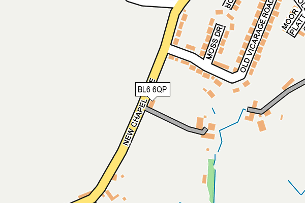 BL6 6QP map - OS OpenMap – Local (Ordnance Survey)