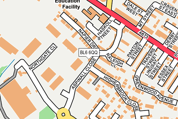 BL6 6QQ map - OS OpenMap – Local (Ordnance Survey)