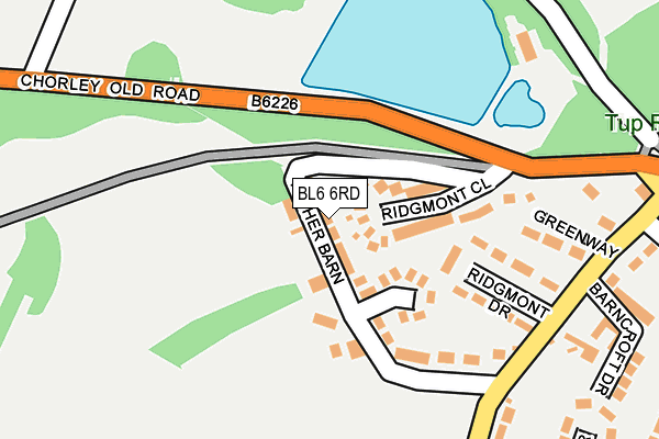 BL6 6RD map - OS OpenMap – Local (Ordnance Survey)