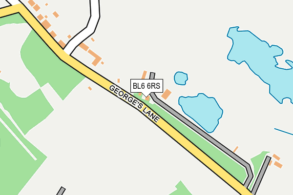 BL6 6RS map - OS OpenMap – Local (Ordnance Survey)