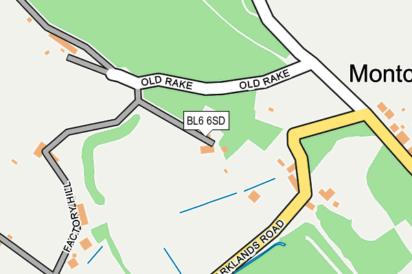 BL6 6SD map - OS OpenMap – Local (Ordnance Survey)