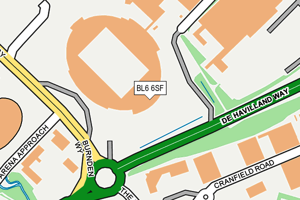 BL6 6SF map - OS OpenMap – Local (Ordnance Survey)
