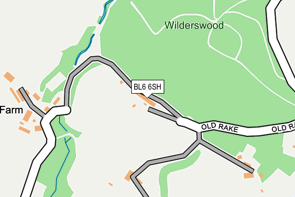 BL6 6SH map - OS OpenMap – Local (Ordnance Survey)