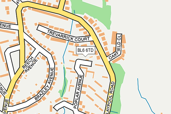 BL6 6TD map - OS OpenMap – Local (Ordnance Survey)