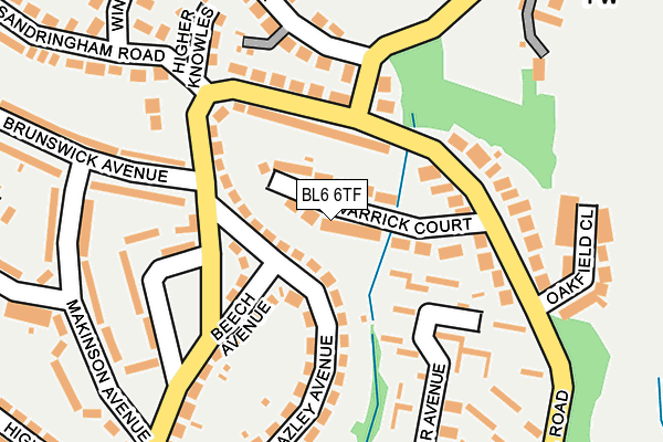 BL6 6TF map - OS OpenMap – Local (Ordnance Survey)