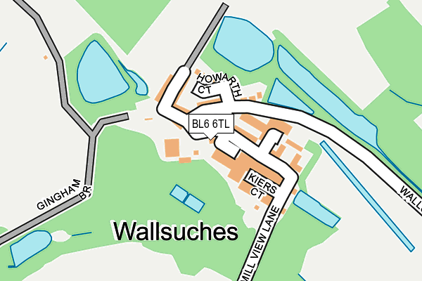 BL6 6TL map - OS OpenMap – Local (Ordnance Survey)