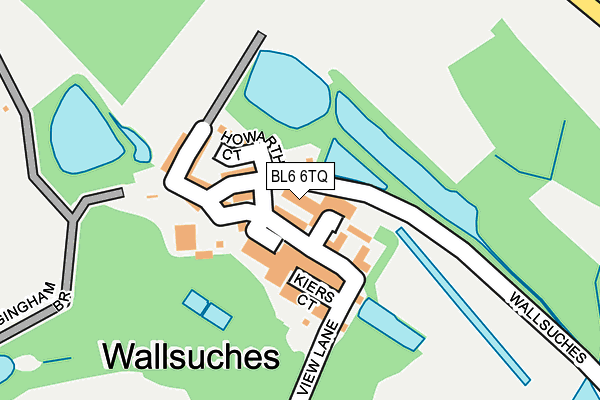 BL6 6TQ map - OS OpenMap – Local (Ordnance Survey)