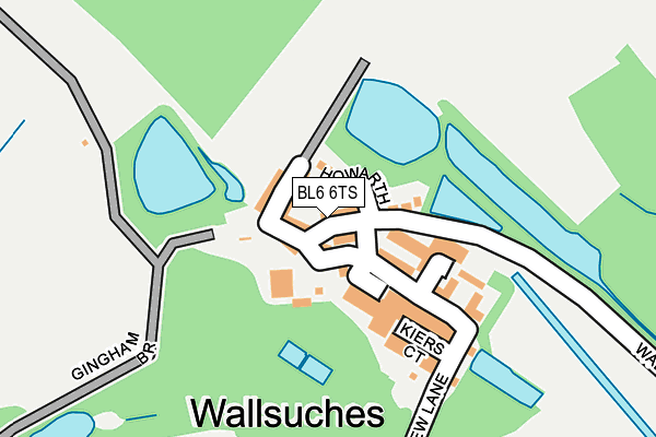 BL6 6TS map - OS OpenMap – Local (Ordnance Survey)