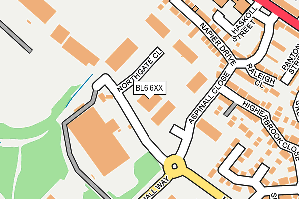 BL6 6XX map - OS OpenMap – Local (Ordnance Survey)