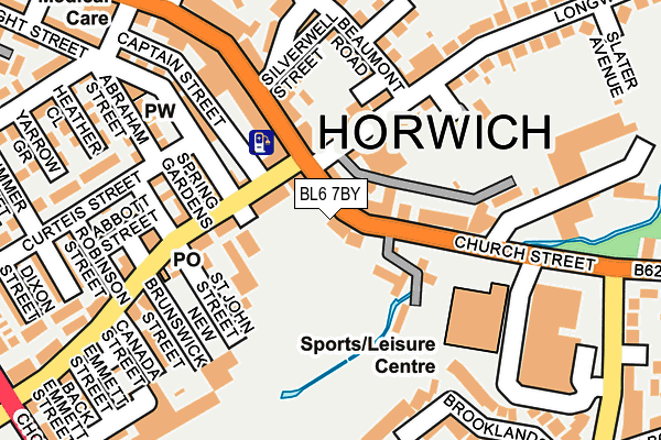 BL6 7BY map - OS OpenMap – Local (Ordnance Survey)