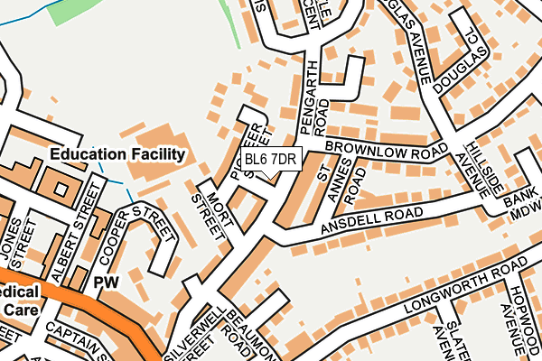 BL6 7DR map - OS OpenMap – Local (Ordnance Survey)