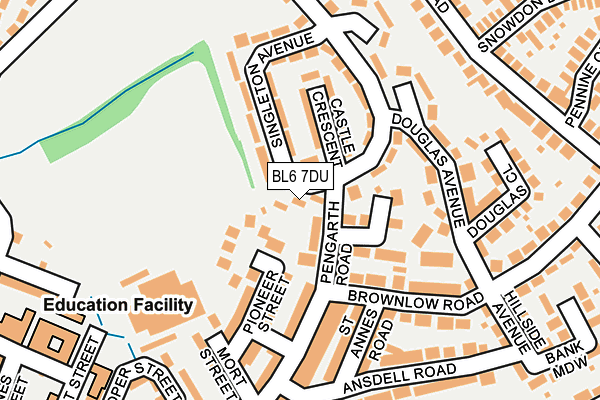 BL6 7DU map - OS OpenMap – Local (Ordnance Survey)