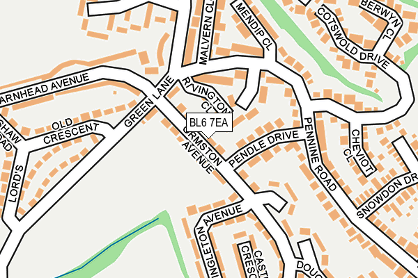 BL6 7EA map - OS OpenMap – Local (Ordnance Survey)