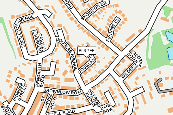 BL6 7EF map - OS OpenMap – Local (Ordnance Survey)