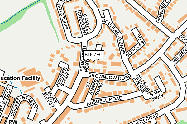 BL6 7EG map - OS OpenMap – Local (Ordnance Survey)