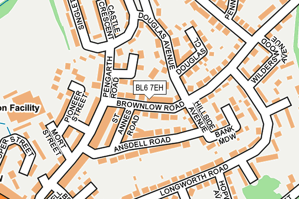 BL6 7EH map - OS OpenMap – Local (Ordnance Survey)