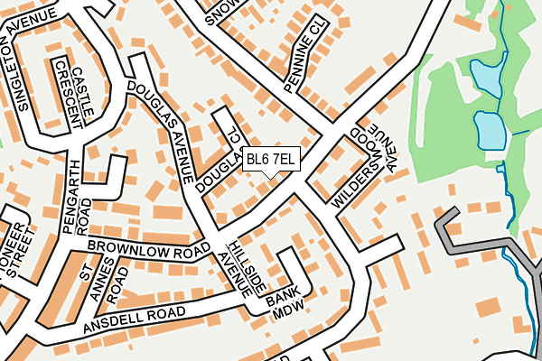 BL6 7EL map - OS OpenMap – Local (Ordnance Survey)