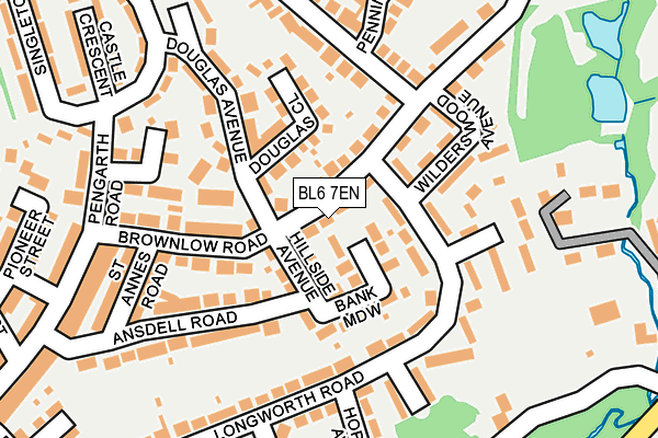 BL6 7EN map - OS OpenMap – Local (Ordnance Survey)