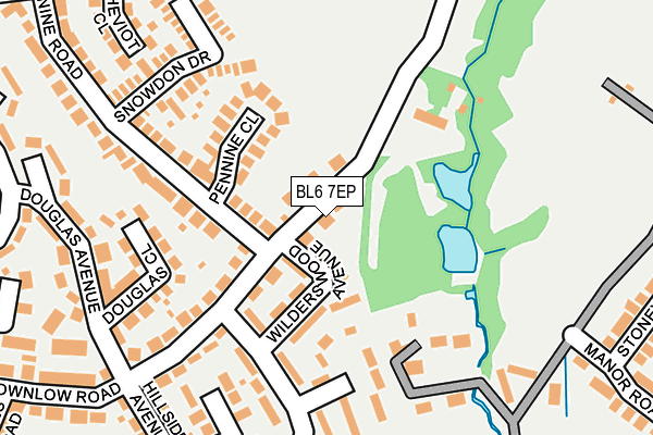 BL6 7EP map - OS OpenMap – Local (Ordnance Survey)