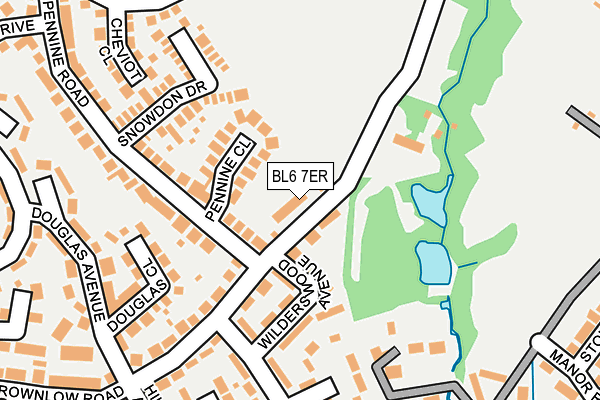 BL6 7ER map - OS OpenMap – Local (Ordnance Survey)