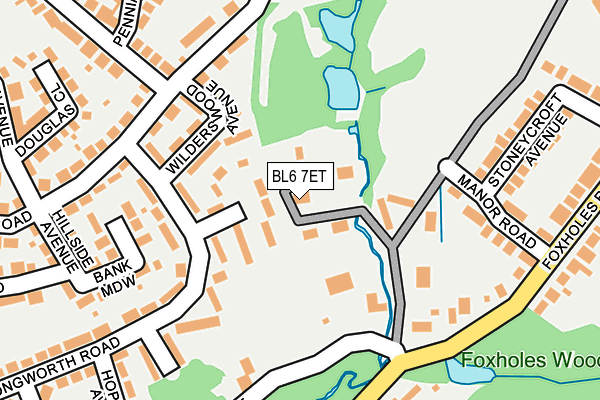 BL6 7ET map - OS OpenMap – Local (Ordnance Survey)