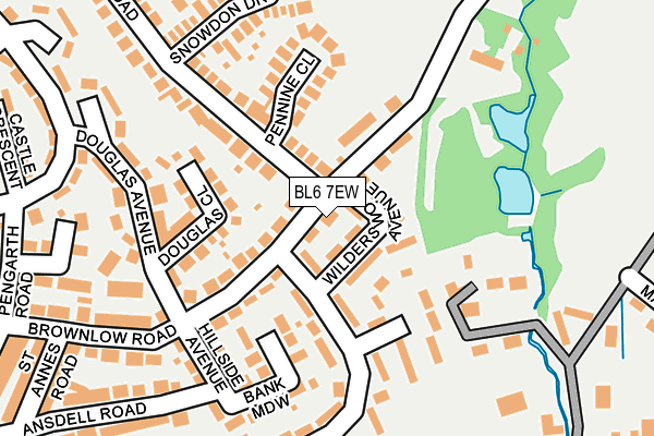 BL6 7EW map - OS OpenMap – Local (Ordnance Survey)