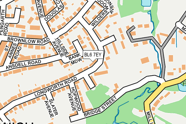 BL6 7EY map - OS OpenMap – Local (Ordnance Survey)