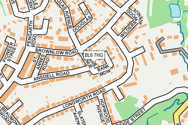 BL6 7HG map - OS OpenMap – Local (Ordnance Survey)
