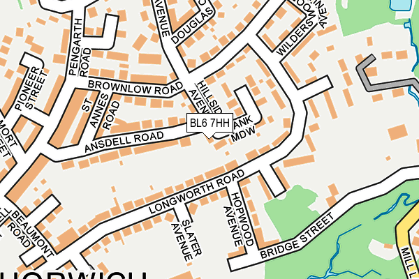 BL6 7HH map - OS OpenMap – Local (Ordnance Survey)