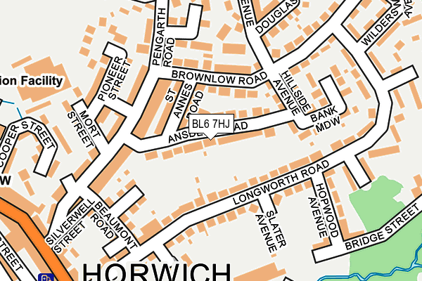 BL6 7HJ map - OS OpenMap – Local (Ordnance Survey)