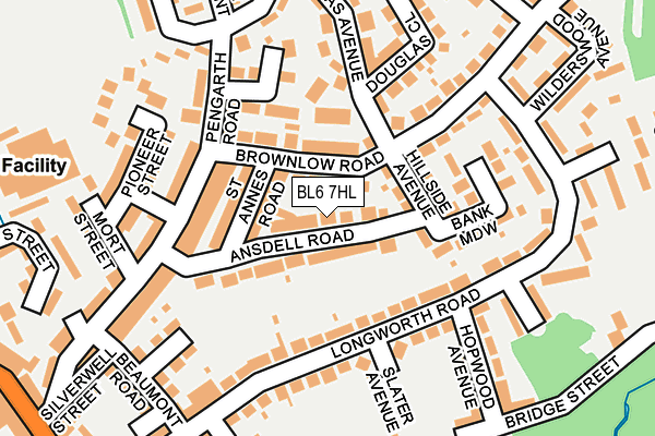 BL6 7HL map - OS OpenMap – Local (Ordnance Survey)